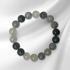Black Rutilated Quartz Quantum Bracelet-3
