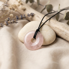 Rose Quartz Quantum Mini Pet Medallion-1