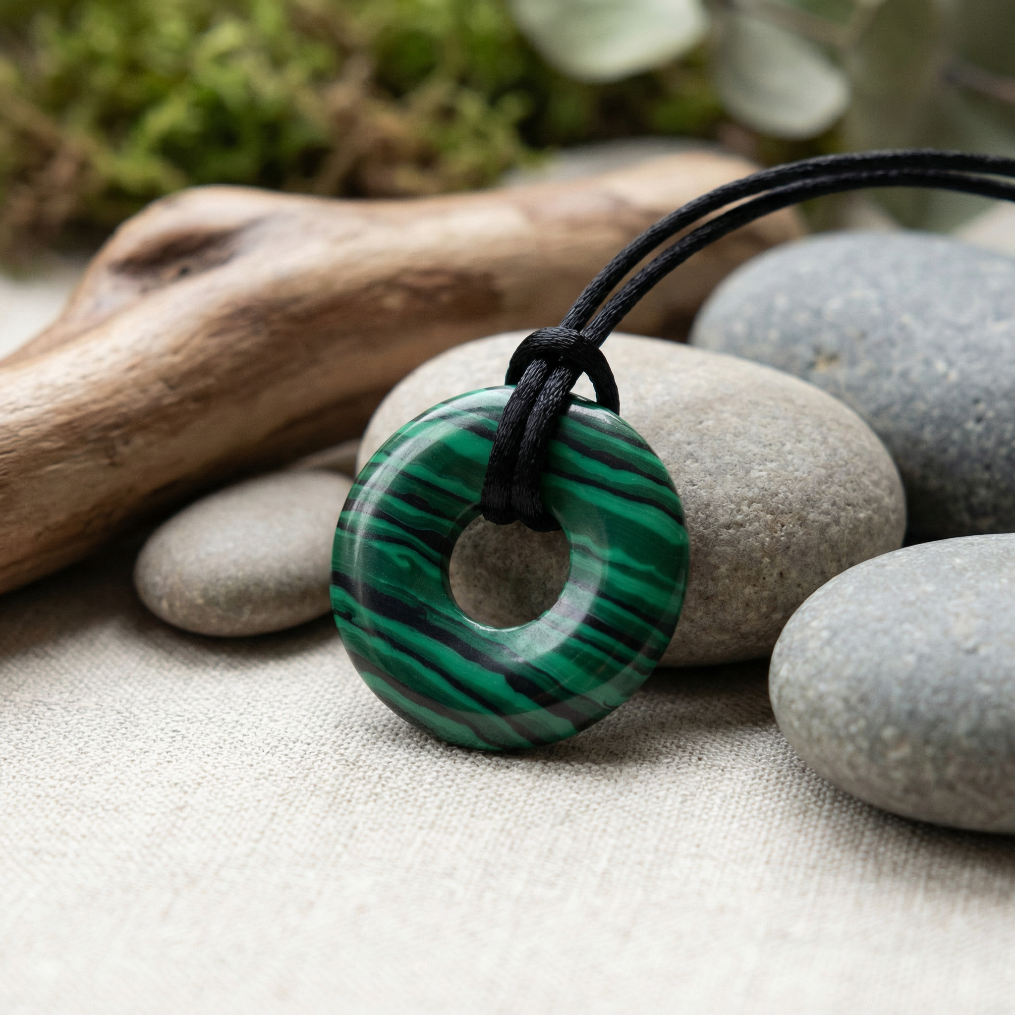 Green Malachite Quantum Mini Pet Medallion