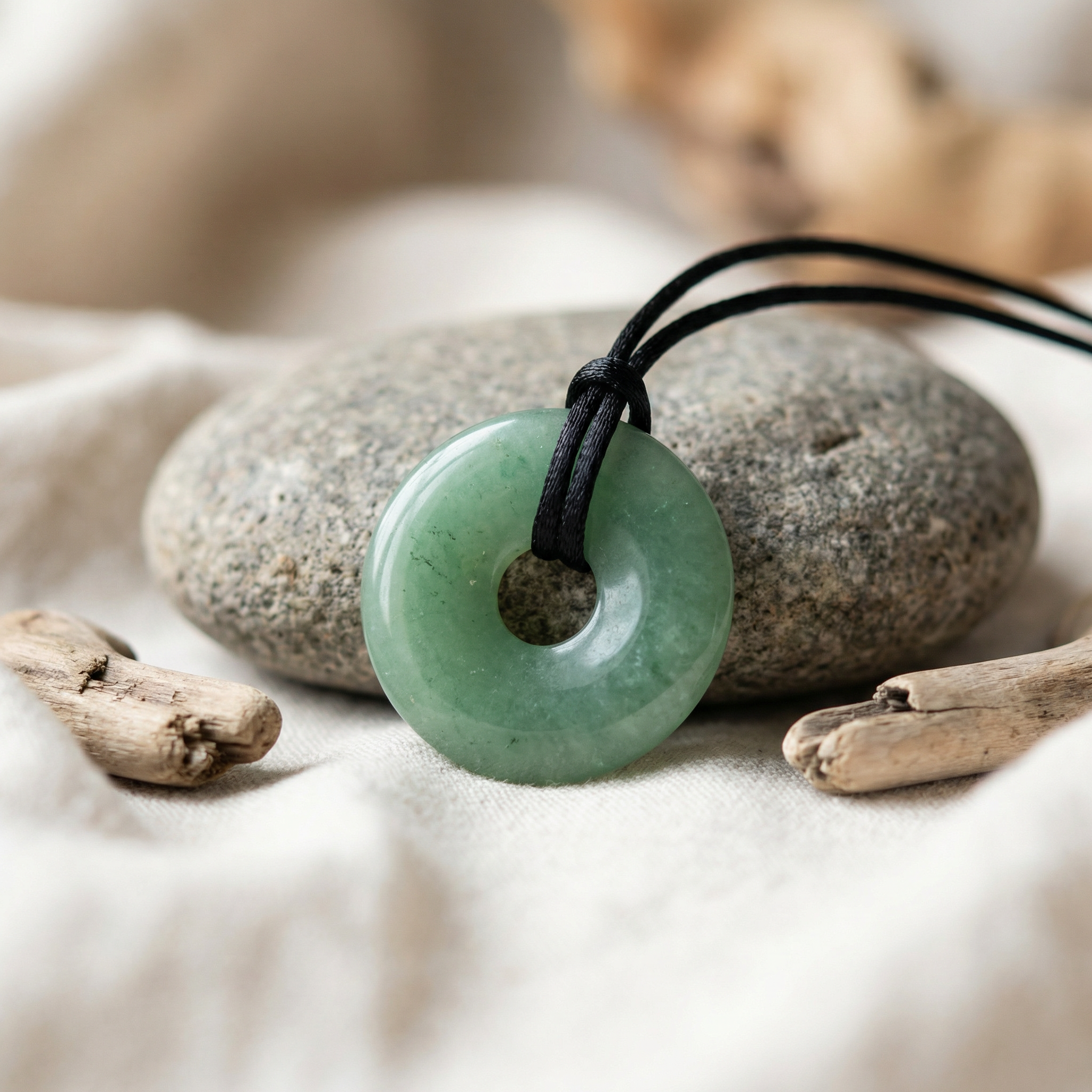 Green Aventurine Quantum Mini Pet Medallion