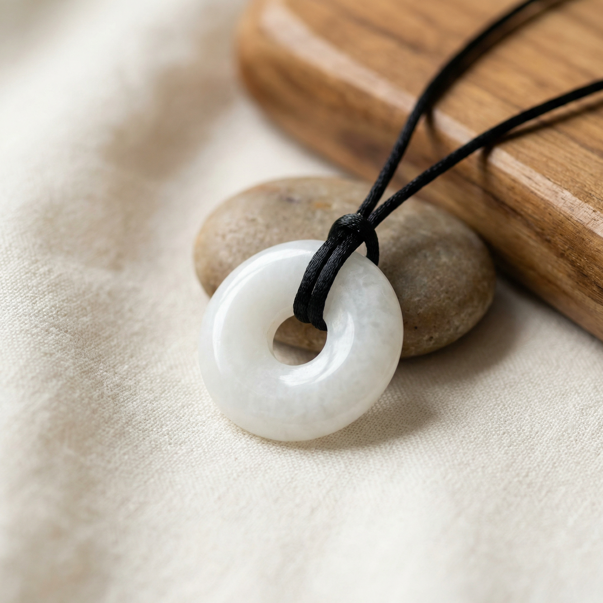 PRE-ORDER: White Jade Quantum Mini Pet Medallion-1