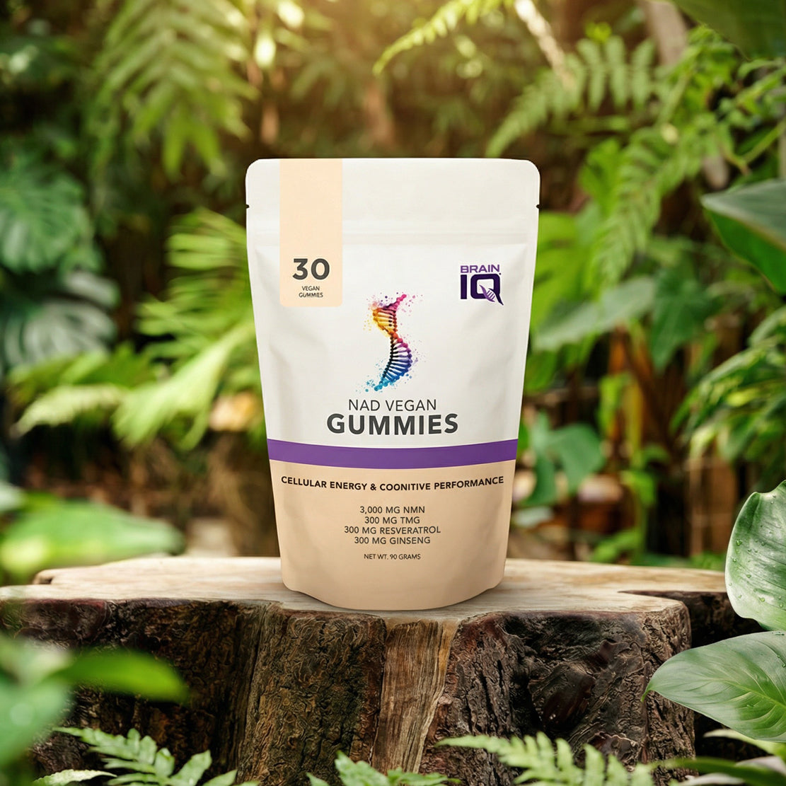 NAD NMN Resveratrol Vegan Gummies