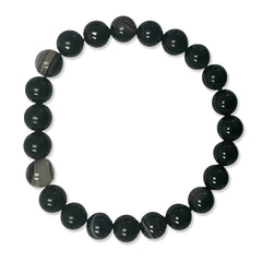 Black Banded Agate Quantum Bracelet-2