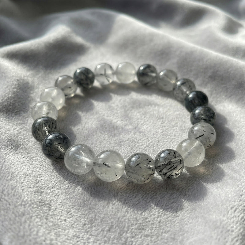 Black Rutilated Quartz Quantum Bracelet-1
