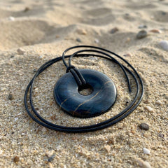 Blue Tiger Eye Quantum Medallion-1