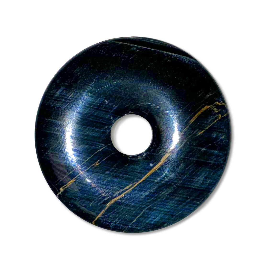 Blue Tiger Eye Quantum Medallion