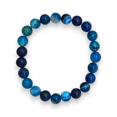 Blue Banded Agate Quantum Bracelet-2