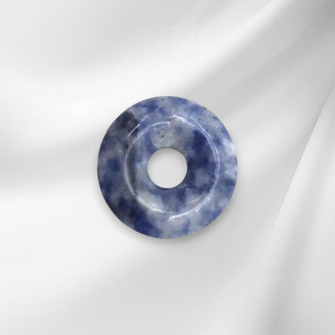 Blue Spot Quantum Jasper Mini Medallion