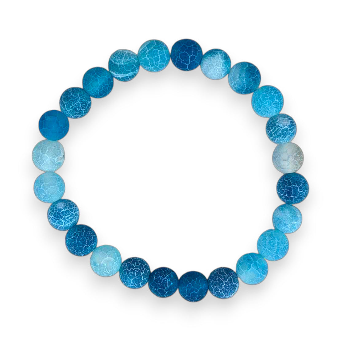 Blue Weathered Agate Quantum Bracelet-2