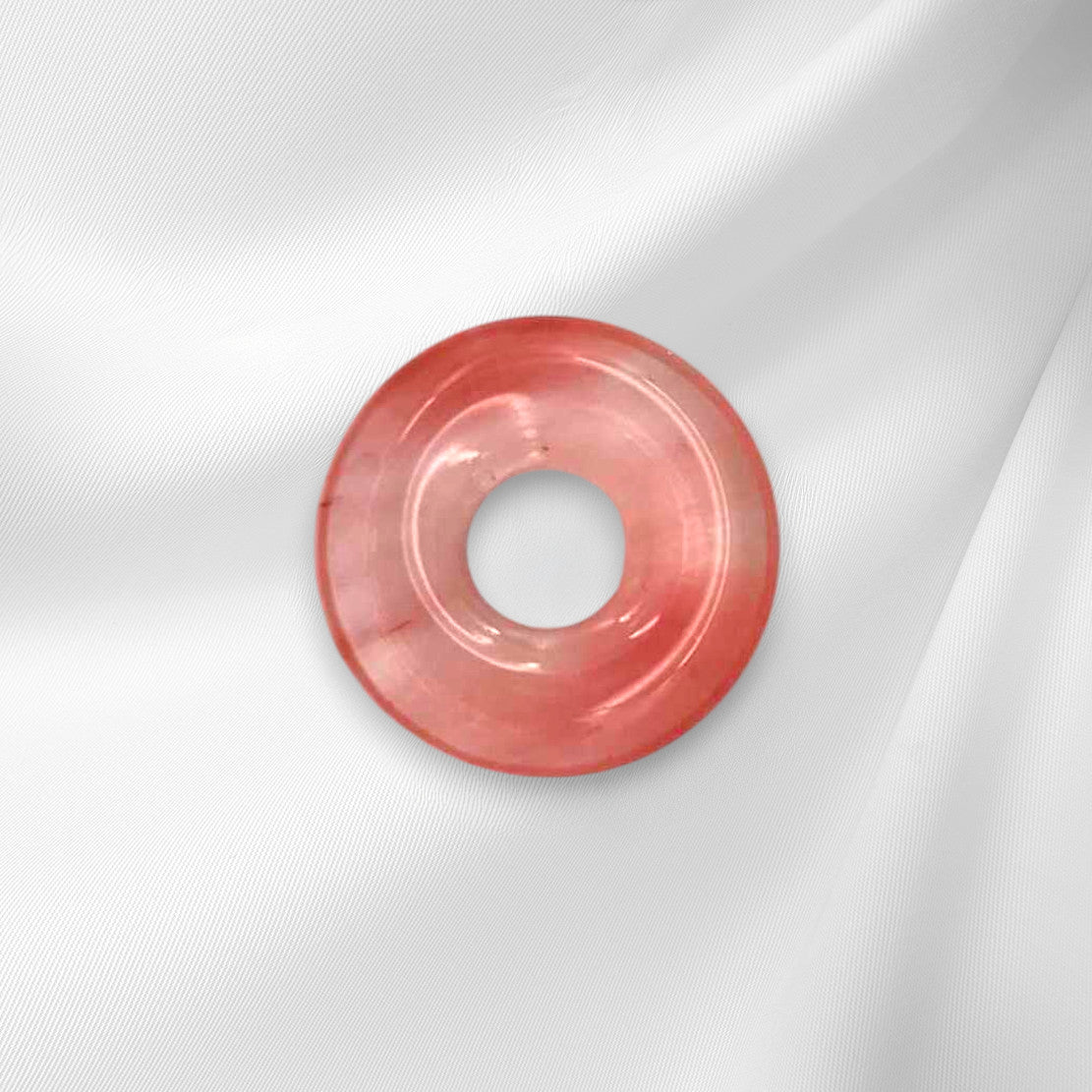 Cherry Quartz Quantum Mini Medallion
