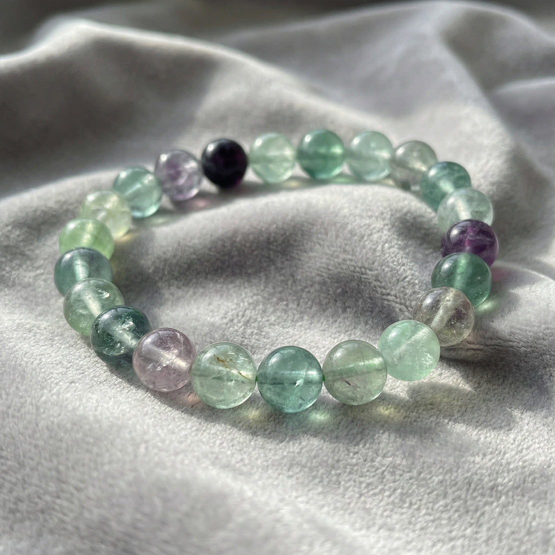 Rainbow Fluorite Quantum Bracelet