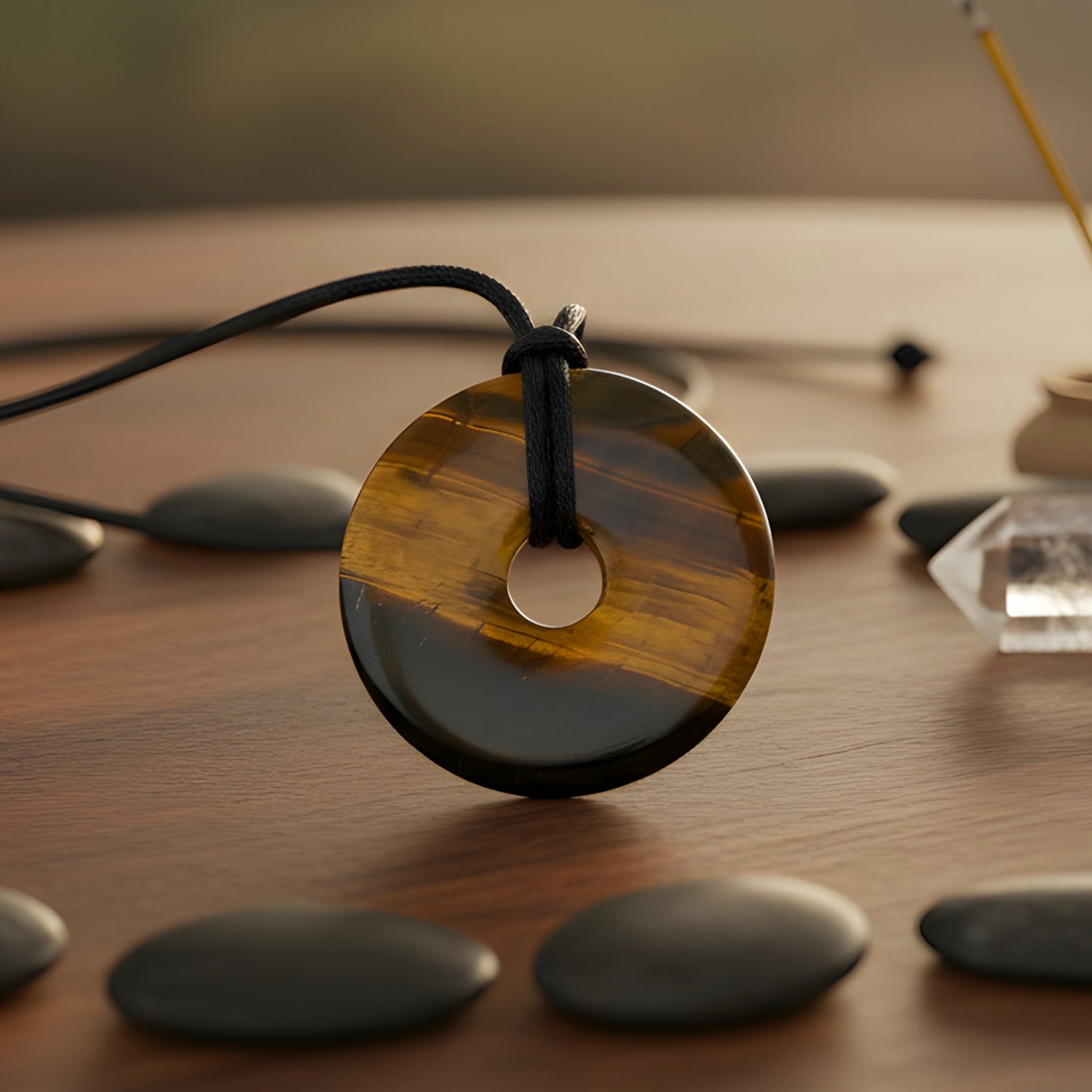 Tiger Eye Quantum Medallion