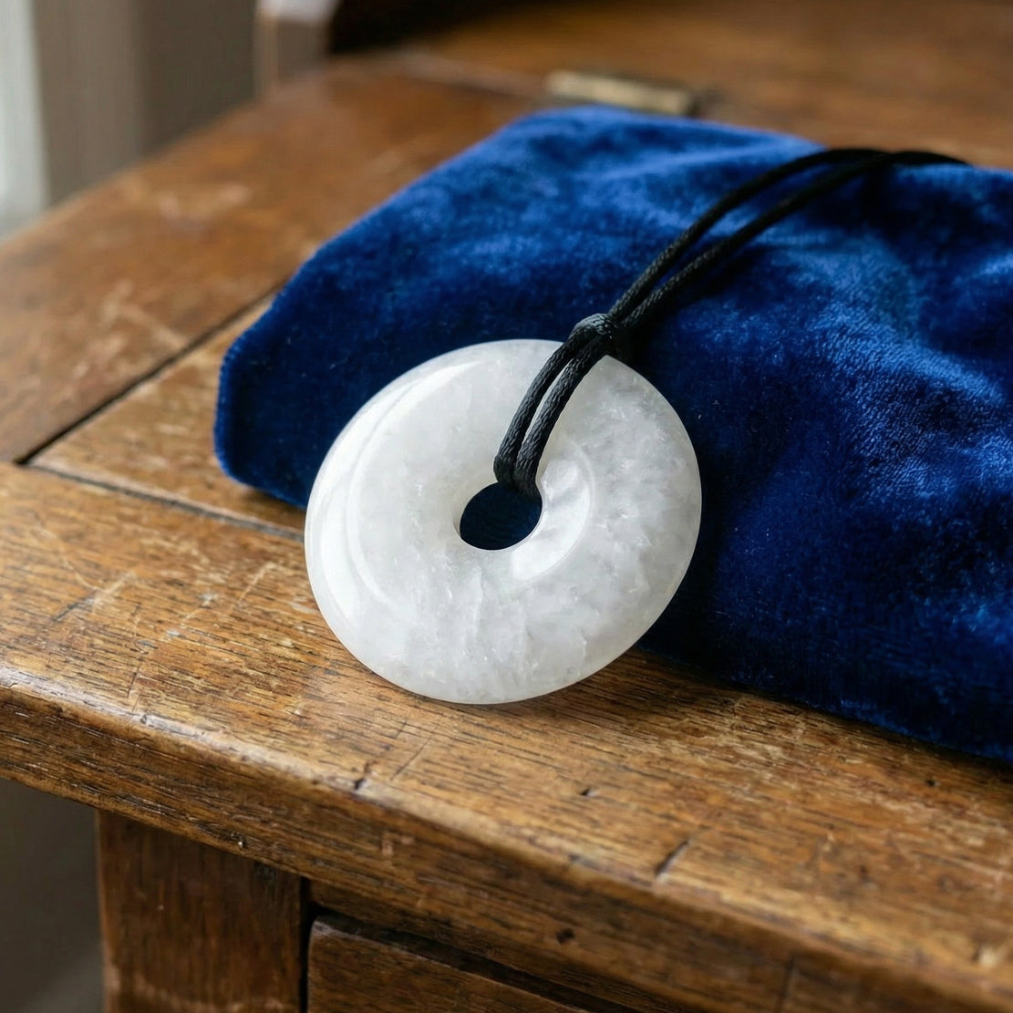 White Jade Quantum Medallion