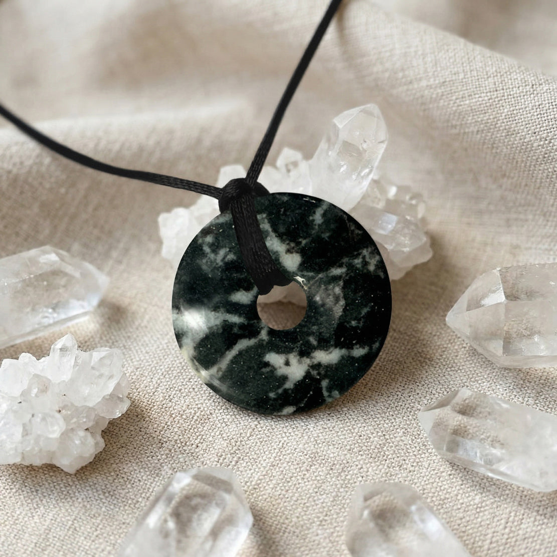 Zebra Jasper Quantum Medallion